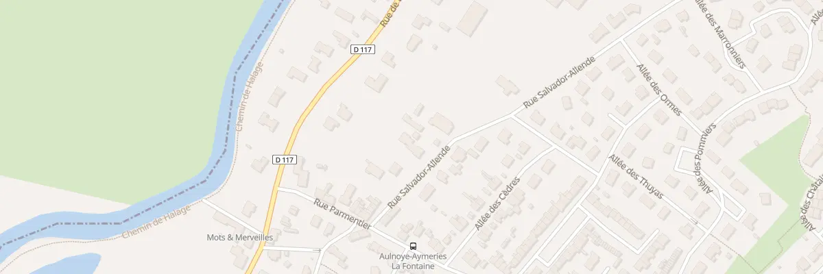 Plan du 9 Rue Salvador Allendé à Aulnoye-Aymeries