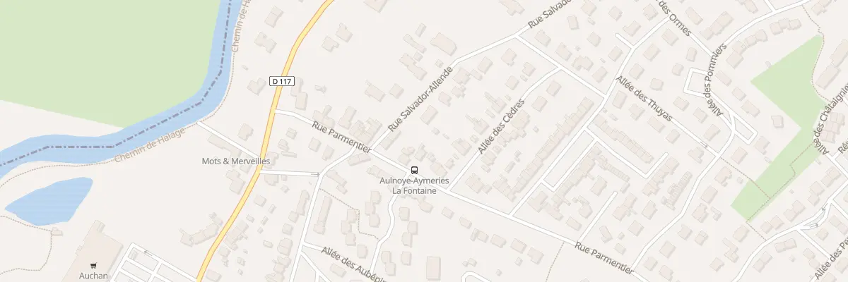 Plan du 94 Rue Parmentier à Aulnoye-Aymeries