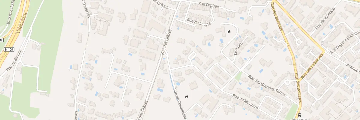 Plan du 39 Rue de Mourèze à Montpellier