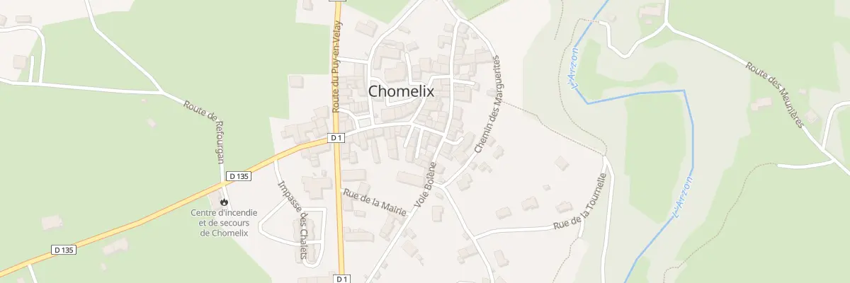 Plan du 5073B Le Bourg à Chomelix