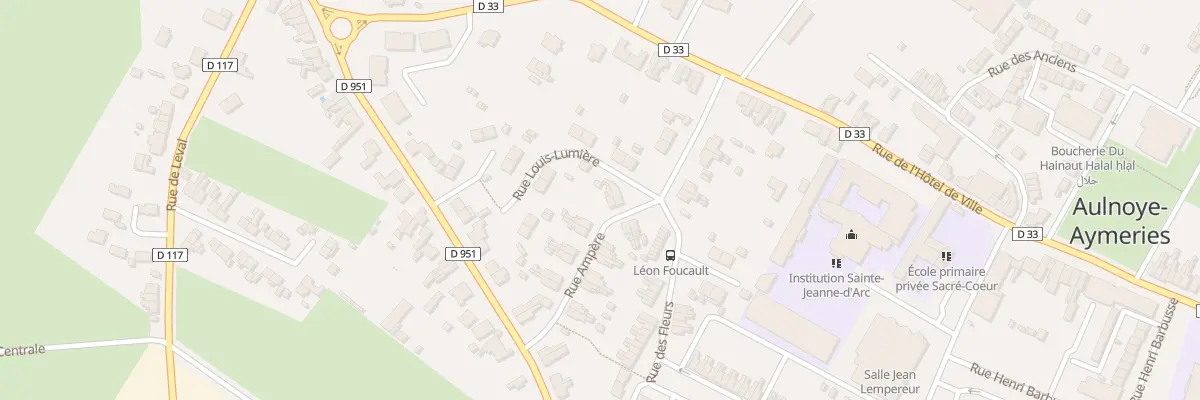 Plan du 16 Rue Ampère à Aulnoye-Aymeries