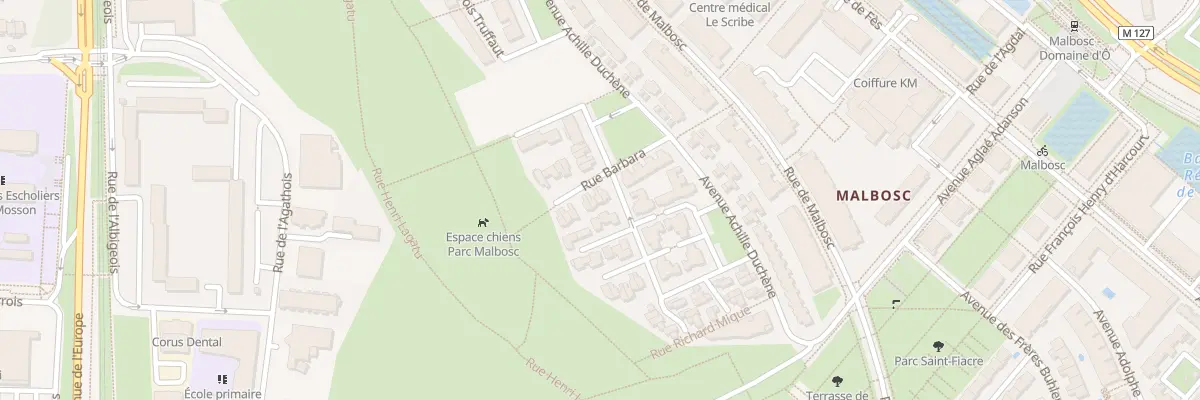 Plan du 77 Rue Barbara à Montpellier