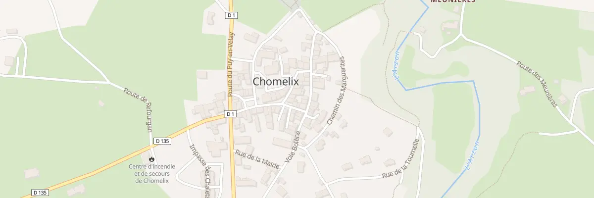 Plan du 5071 Le Bourg à Chomelix