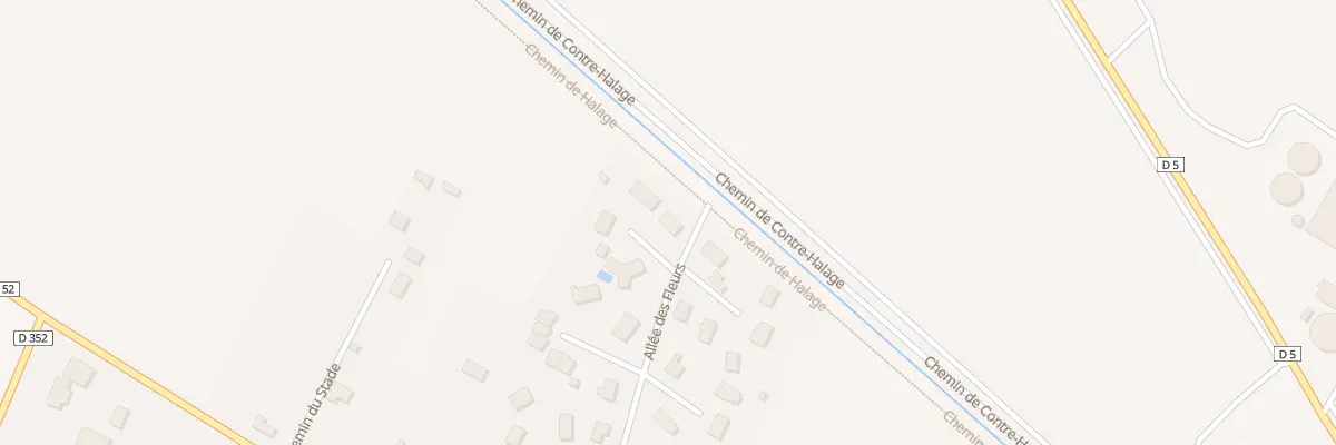 Plan du 4 All des Paquerettes à Clesles