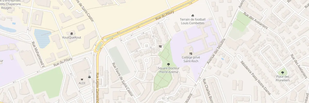 Plan du 20 Rue Jeanne de Charrin à Montpellier