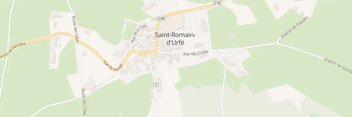Plan du 84 Rue des Ecoles à Saint-Romain-d’Urfé