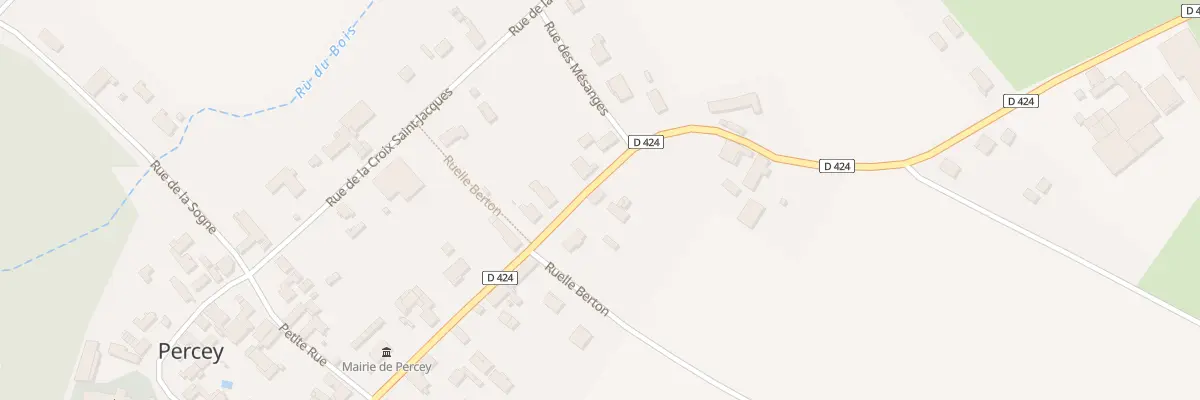 Plan du 34 Rue Albert Joly à Percey