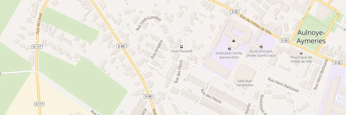 Plan du 95 Rue des Fleurs à Aulnoye-Aymeries