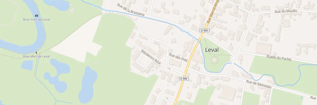 Plan du 3 Res Azur à Leval