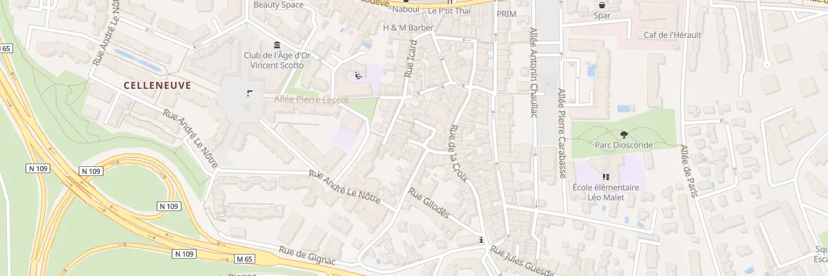 Plan du 13 Pl de l’Eglise à Montpellier