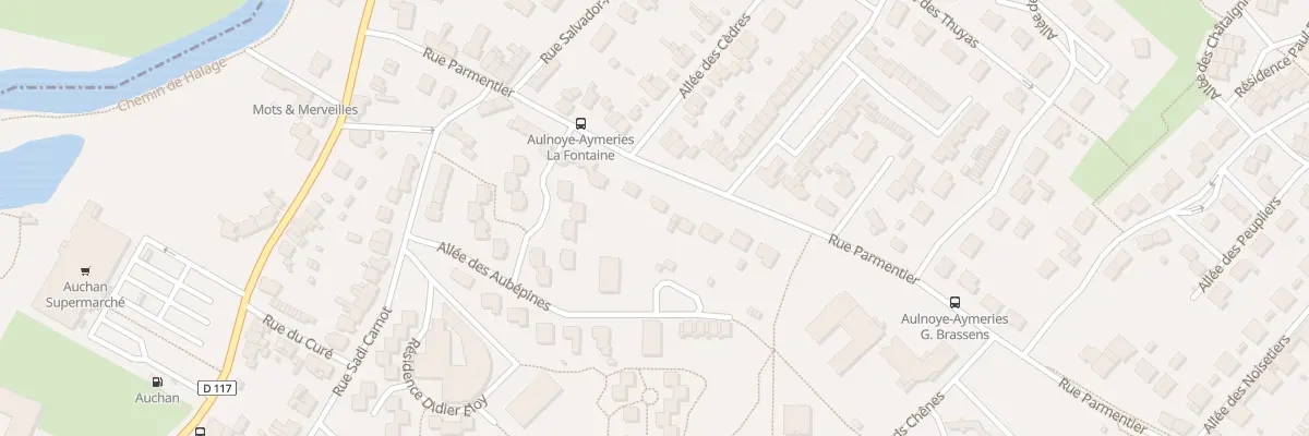 Plan du 69 Rue Parmentier à Aulnoye-Aymeries