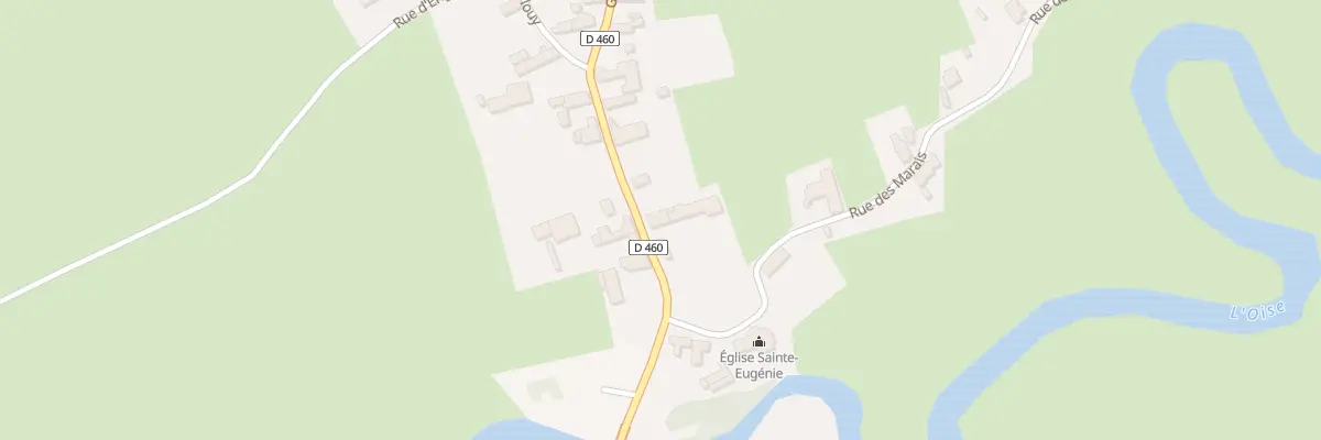 Plan du 2 Gr Gde Rue à Erloy