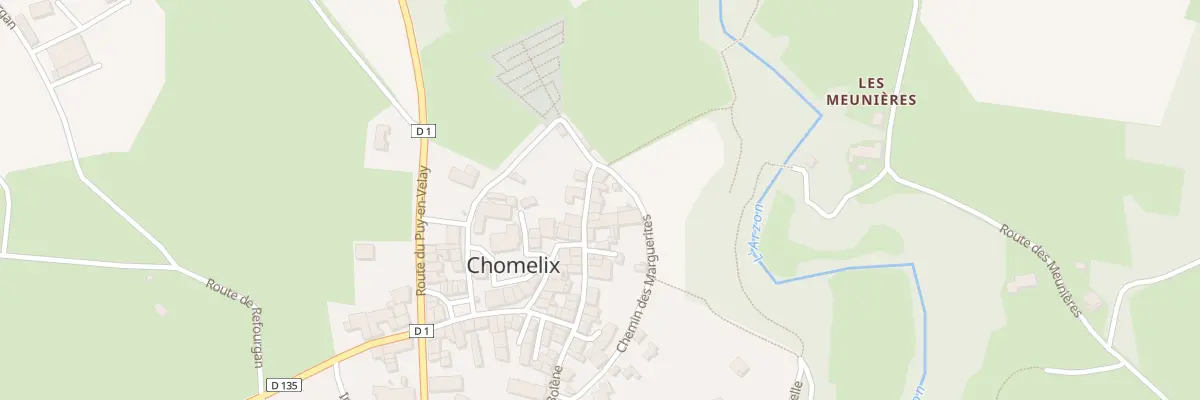 Plan du 5025 Le Bourg à Chomelix