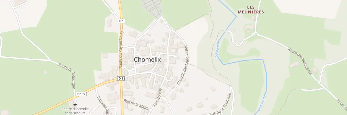 Plan du 5031 Le Bourg à Chomelix