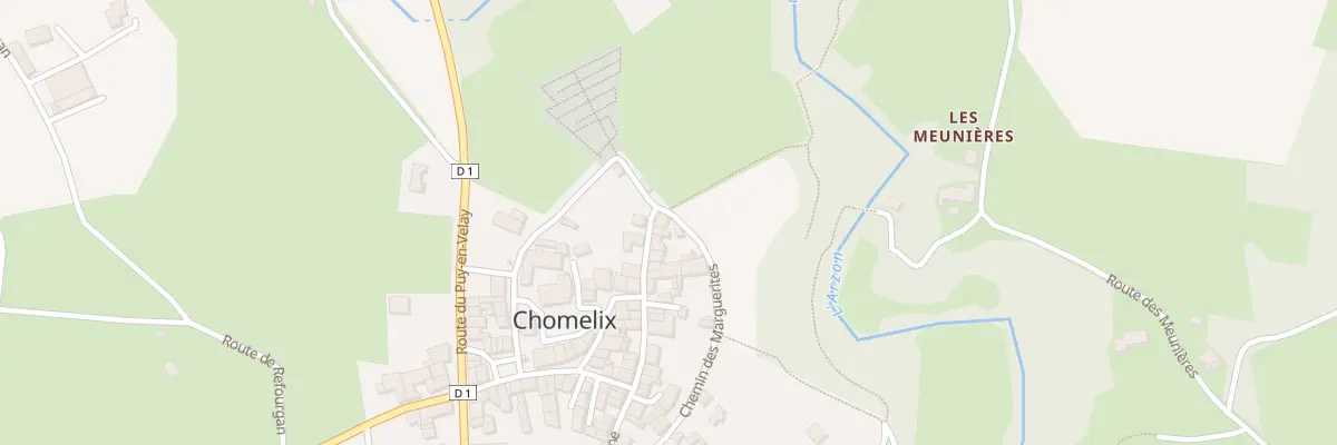 Plan du 5023 Le Bourg à Chomelix
