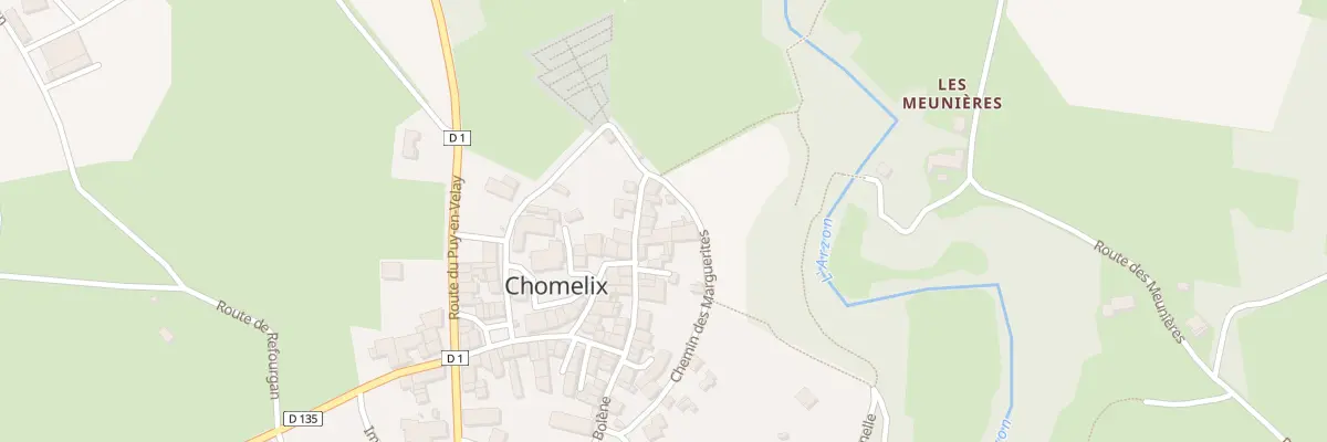Plan du 5026 Le Bourg à Chomelix