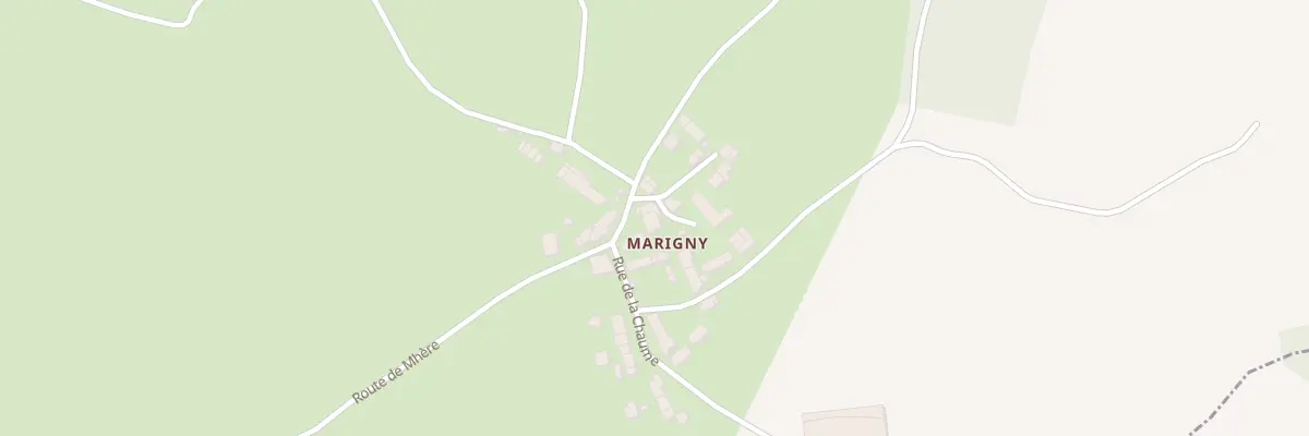 Plan du 168 Marigny à Montreuillon