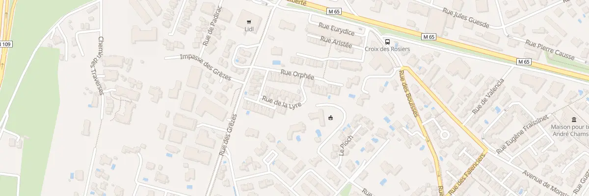 Plan du 137 Rue de la Lyre à Montpellier