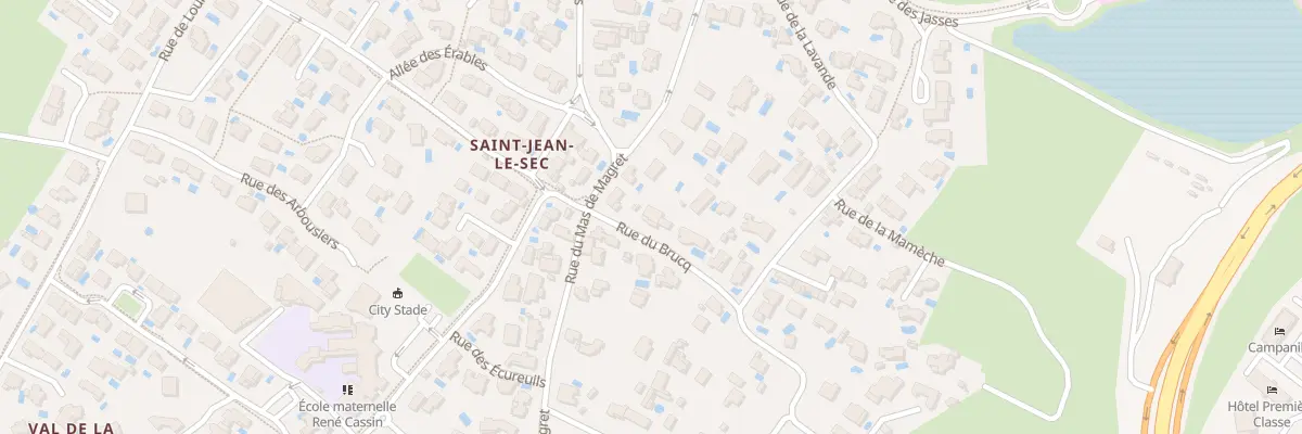 Plan du 1 Rue du Brucq à Saint-Jean-de-Védas