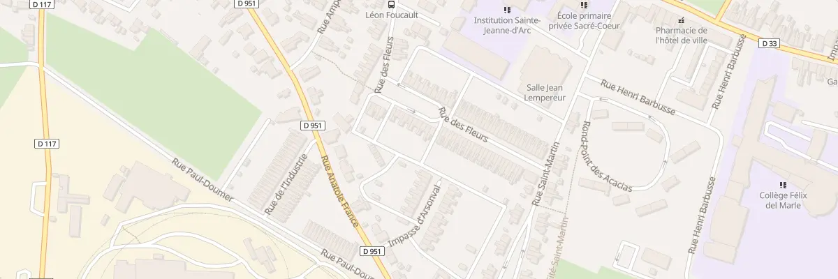Plan du 53 Rue des Fleurs à Aulnoye-Aymeries