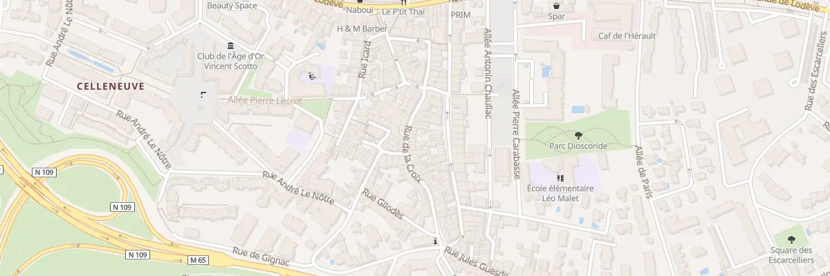Plan du 17 Rue de la Croix à Montpellier