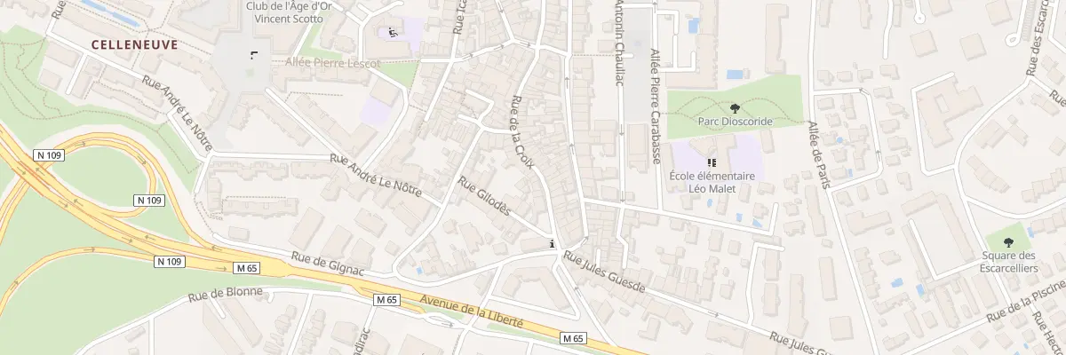 Plan du 24 Rue de la Croix à Montpellier