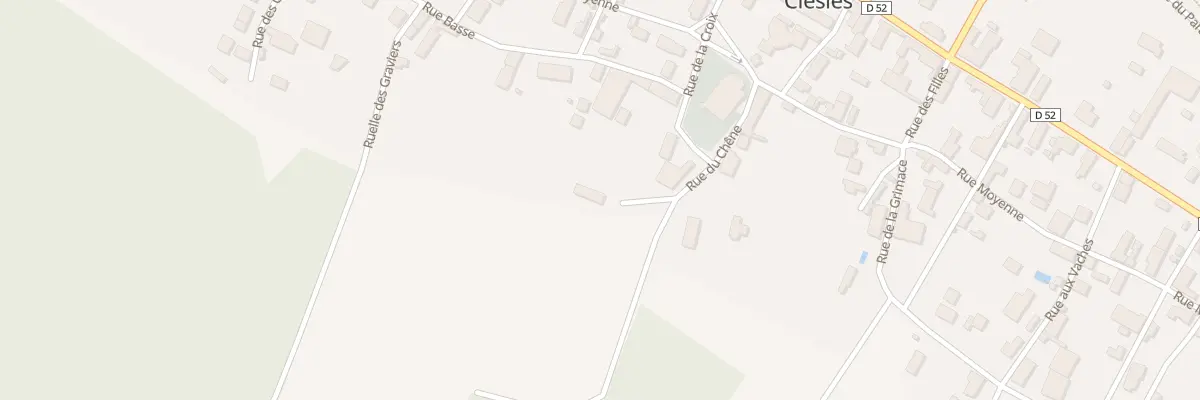 Plan du 2 Rue du Chene à Clesles