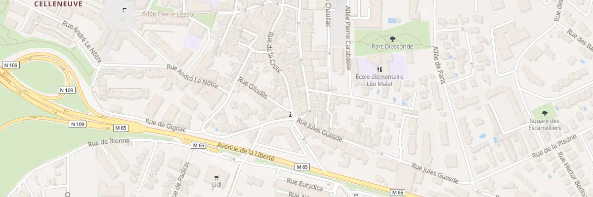 Plan du 61 Rue de la Croix à Montpellier
