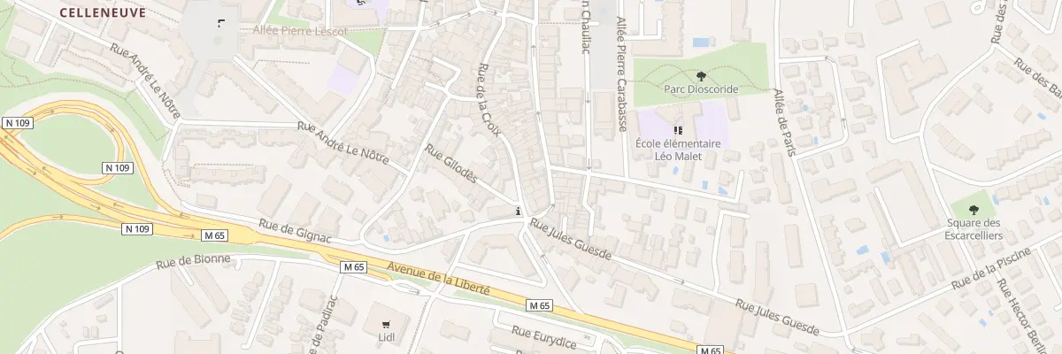 Plan du 59 Rue de la Croix à Montpellier