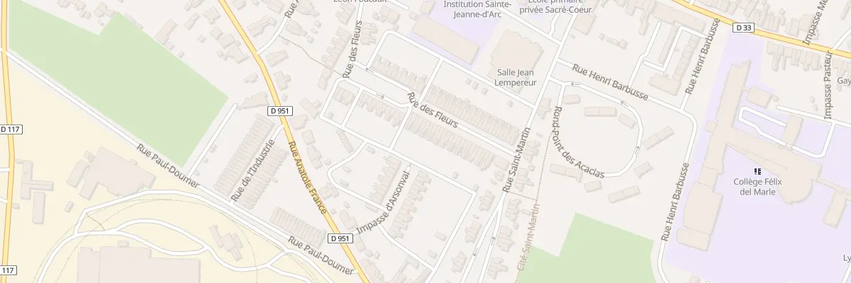Plan du 35 Rue des Fleurs à Aulnoye-Aymeries