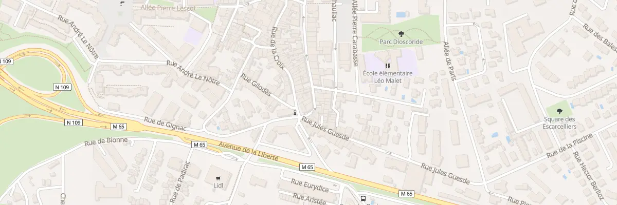 Plan du 65 Rue de la Croix à Montpellier