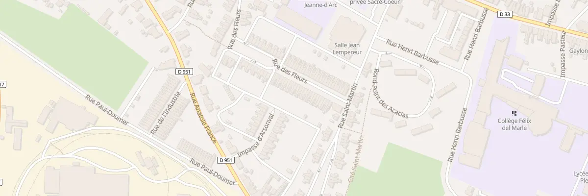 Plan du 27 Rue des Fleurs à Aulnoye-Aymeries