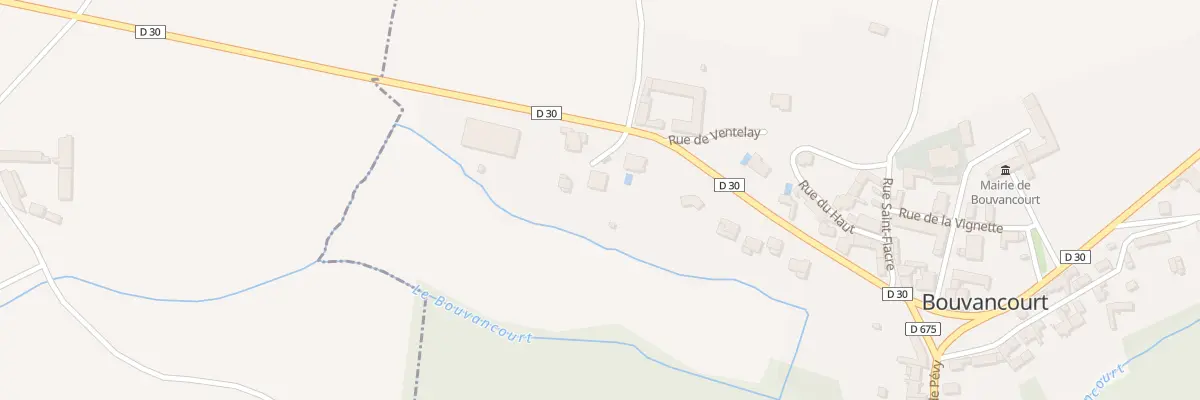 Plan du 13B Rue de Ventelay à Bouvancourt