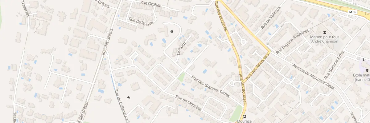 Plan du 85 Imp de l’Infernet à Montpellier