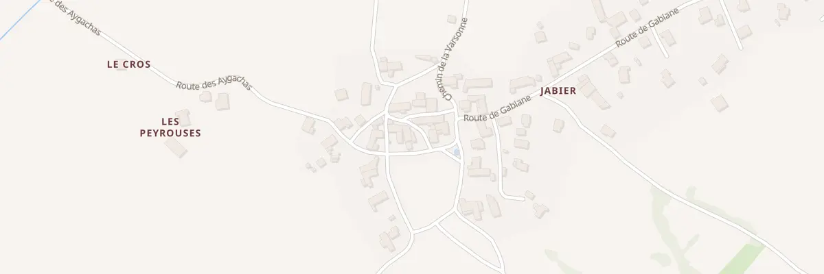 Plan du 44 Pla de la Fontaine de Jabier à Saint-Christophe-sur-Dolaizon
