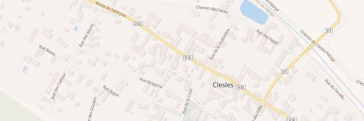 Plan du 18 Rte de Saint Just à Clesles