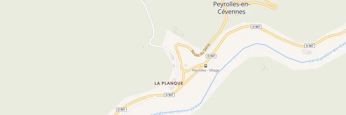 Plan du 105 Che de la Roque à Peyrolles-en-Cévennes