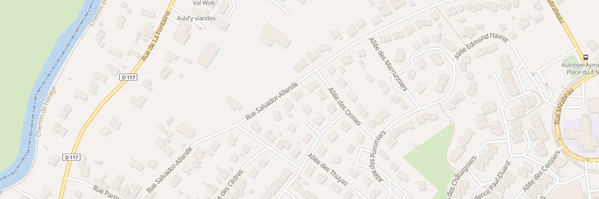 Plan du 18 Rue Salvador Allendé à Aulnoye-Aymeries