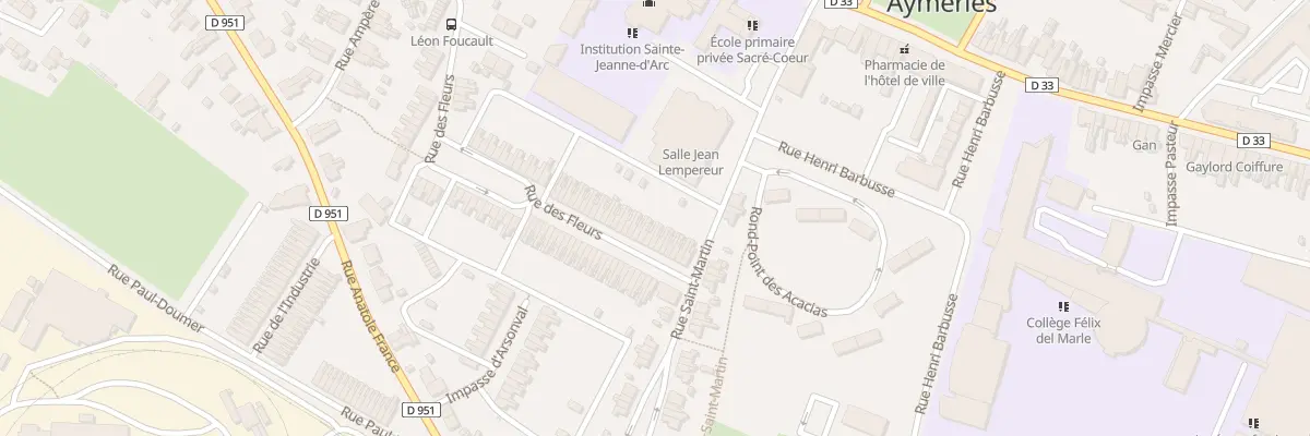 Plan du 18 Rue des Fleurs à Aulnoye-Aymeries