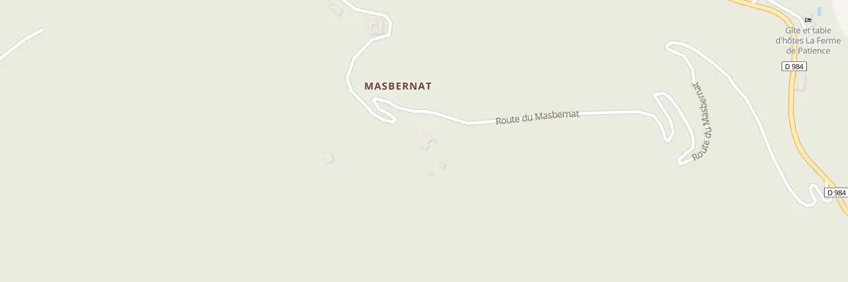 Plan du 5014 Le Masbernat à Saint-Étienne-Vallée-Française