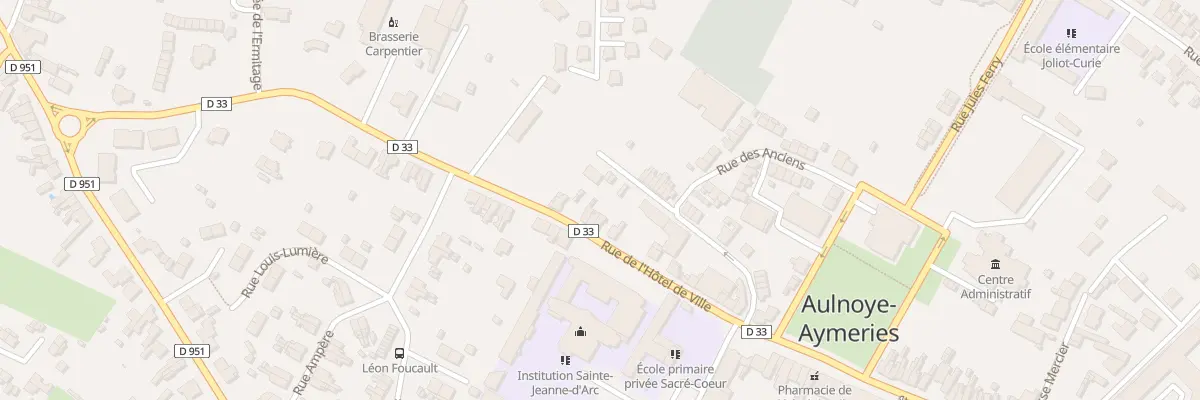 Plan du 134 Rue de l’Hôtel de Ville à Aulnoye-Aymeries