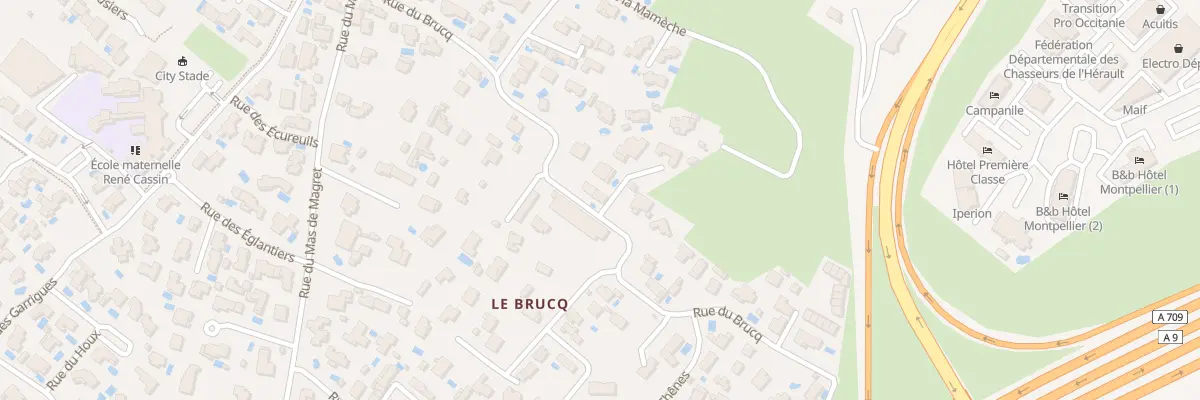 Plan du 9Q Rue du Brucq à Saint-Jean-de-Védas