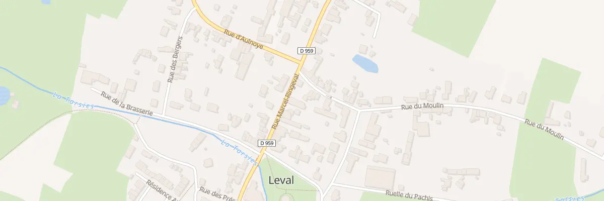 Plan du 2 Rue du Moulin à Leval