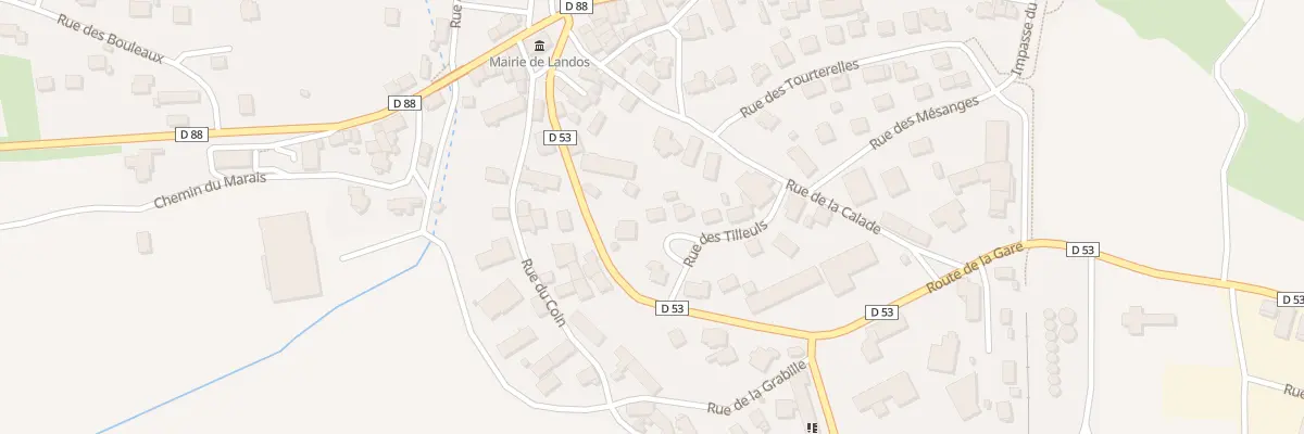 Plan du 5 Rue des Tilleuls à Landos