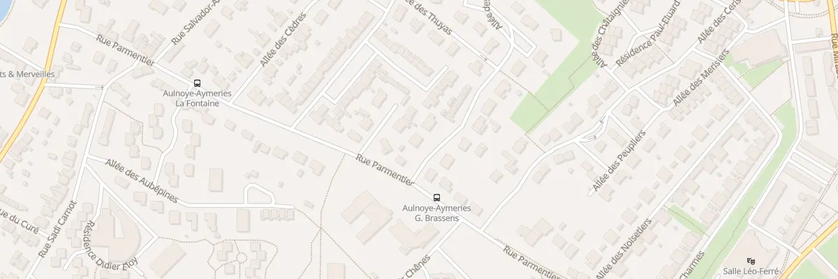 Plan du 3 All des Pommiers à Aulnoye-Aymeries