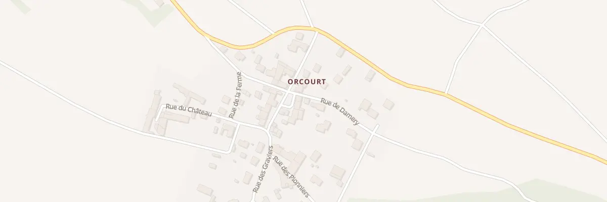 Plan du 1 Pl d’Orcourt à Cuchery