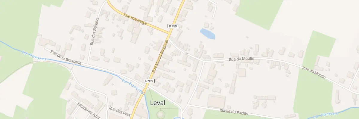 Plan du 8E Rue du Moulin à Leval