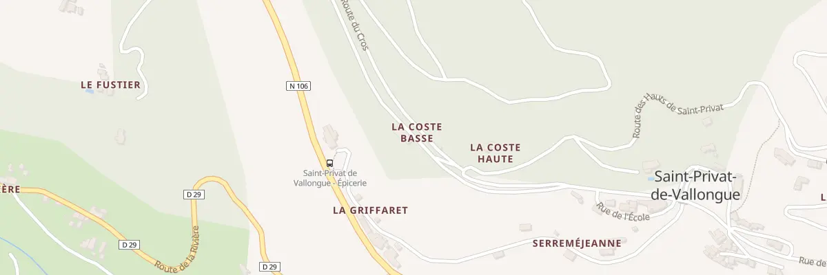 Plan du 80 Che du Cros à Saint-Privat-de-Vallongue