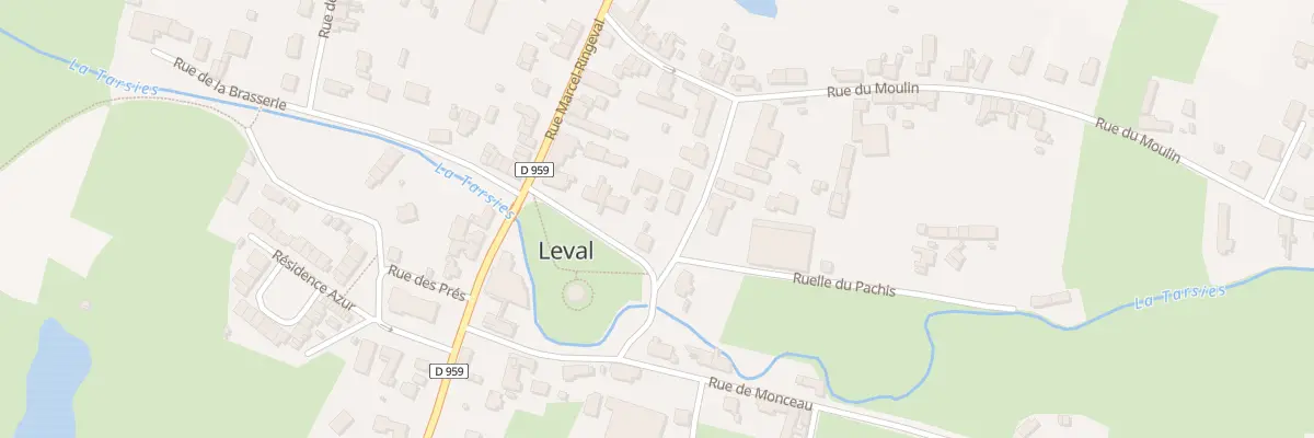 Plan du 11 Rue de la Place à Leval