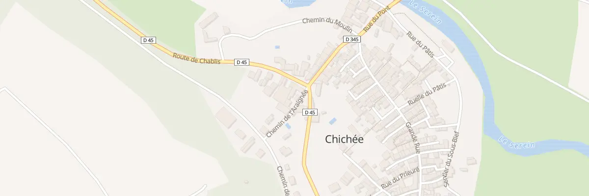 Plan du 3 Rte de Chablis à Chichée